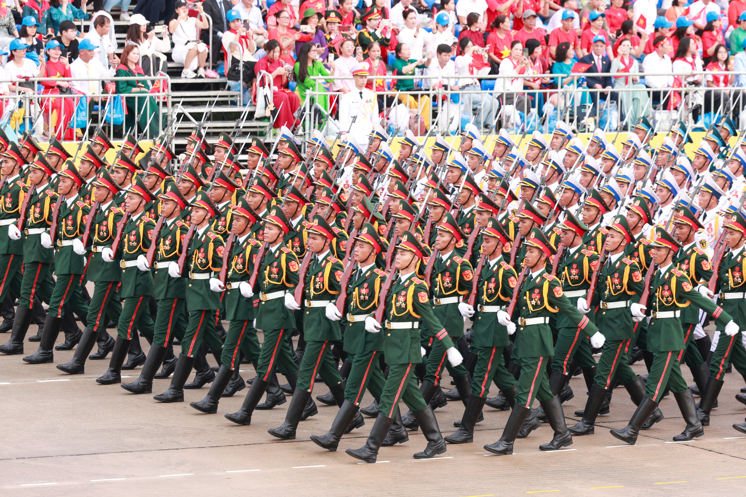 Khối danh dự 3 qu&acirc;n chủng - Nguồn ảnh: Hải Nguyễn